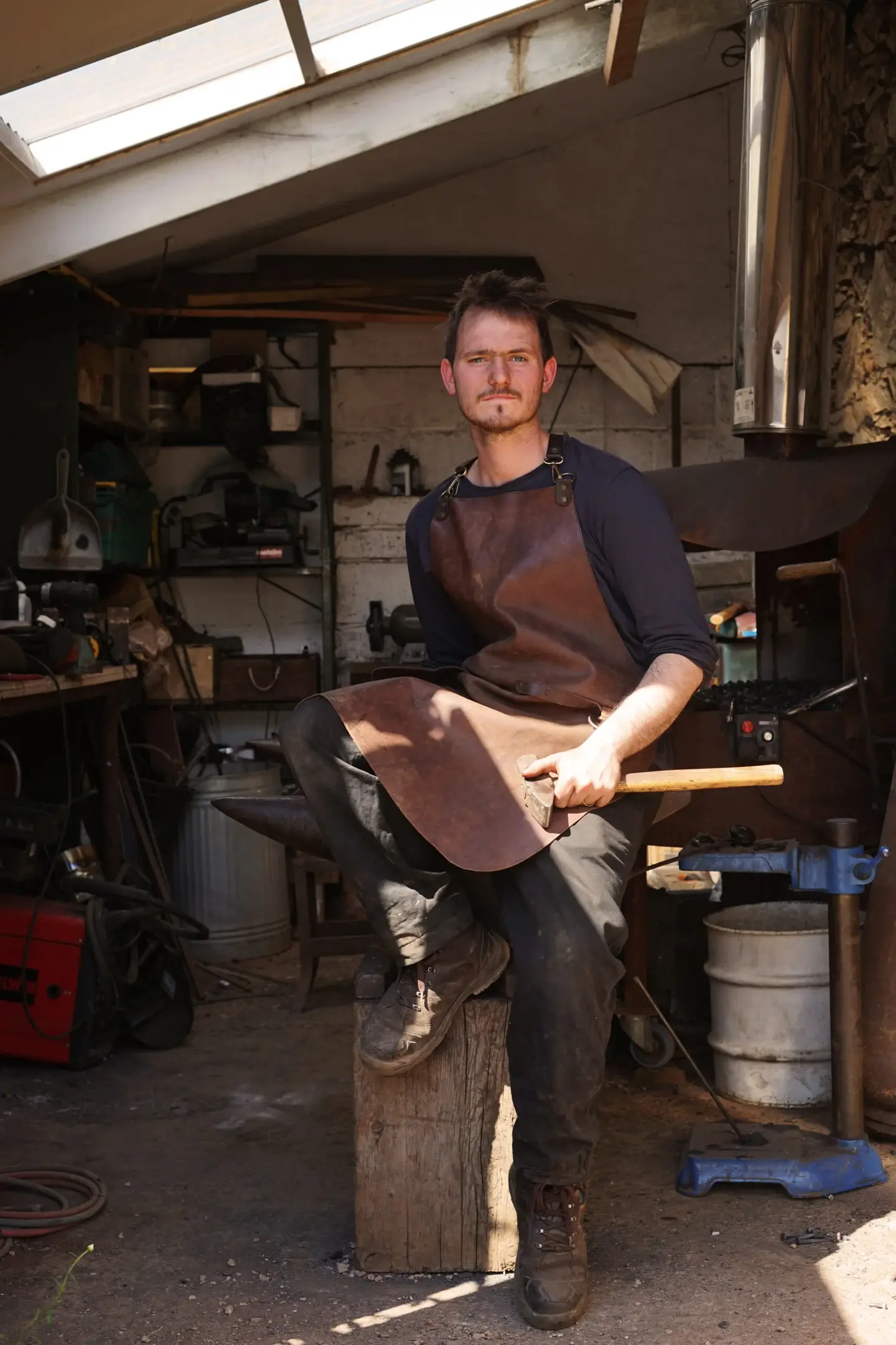 angus in his forge