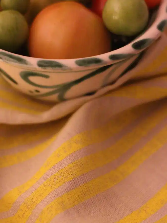 Yellow stripe napkin