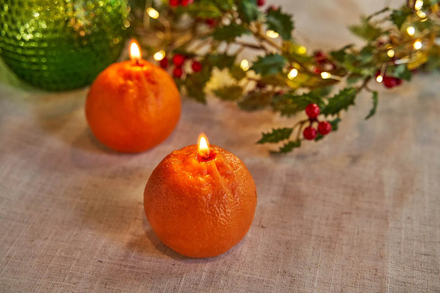 Orange candles