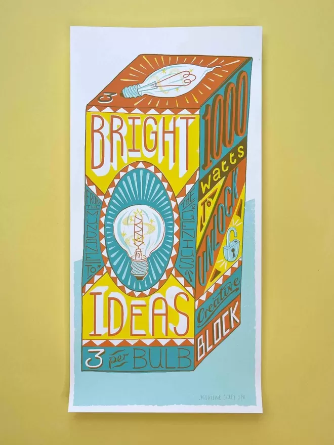 A2 Slim Bright Ideas Screenprint