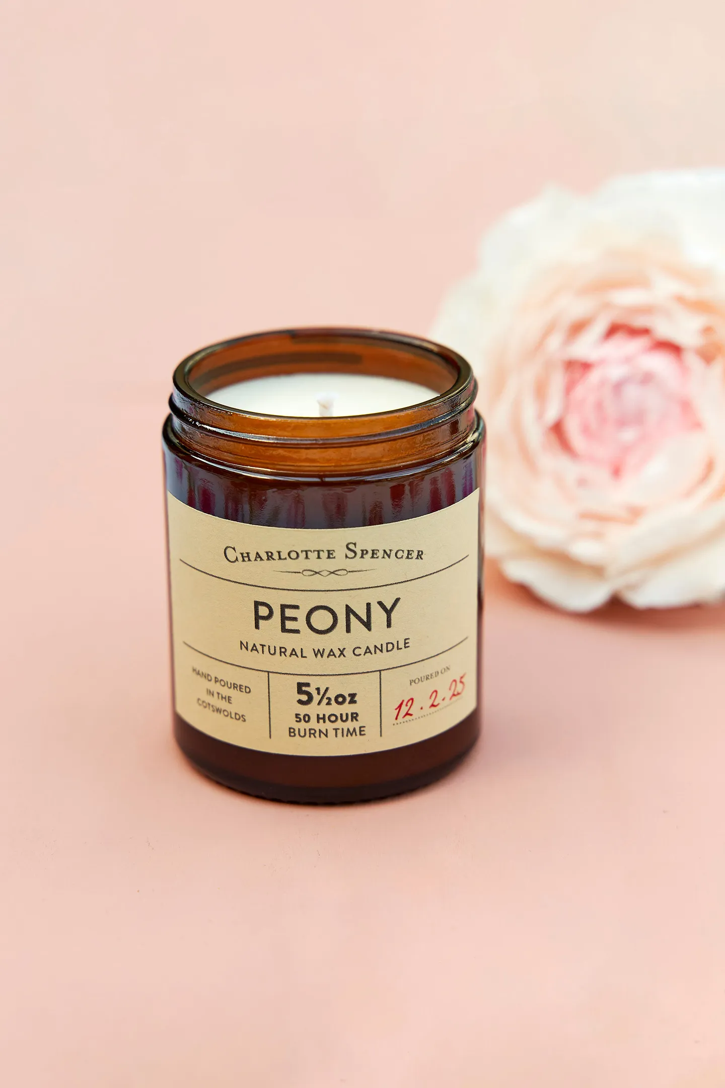 Peony candle