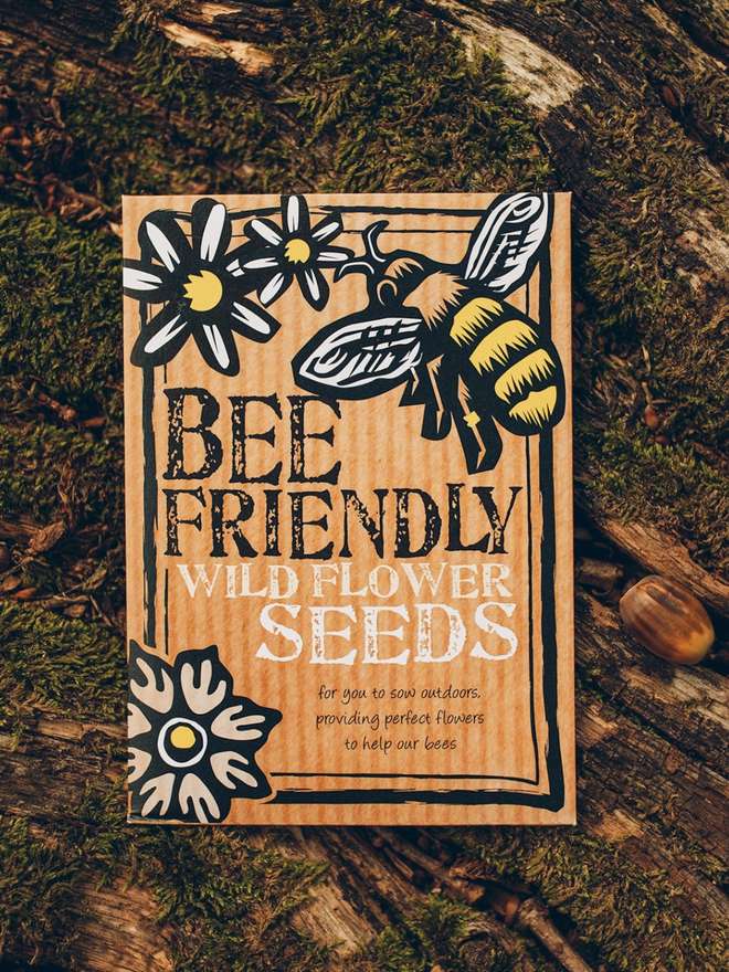 bee friendly wildflower seeds packet