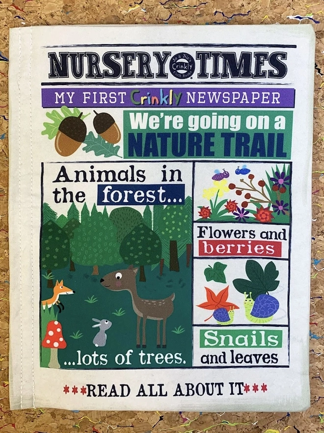 Nature Trail Forest Rhymes Crinkly Newspaper