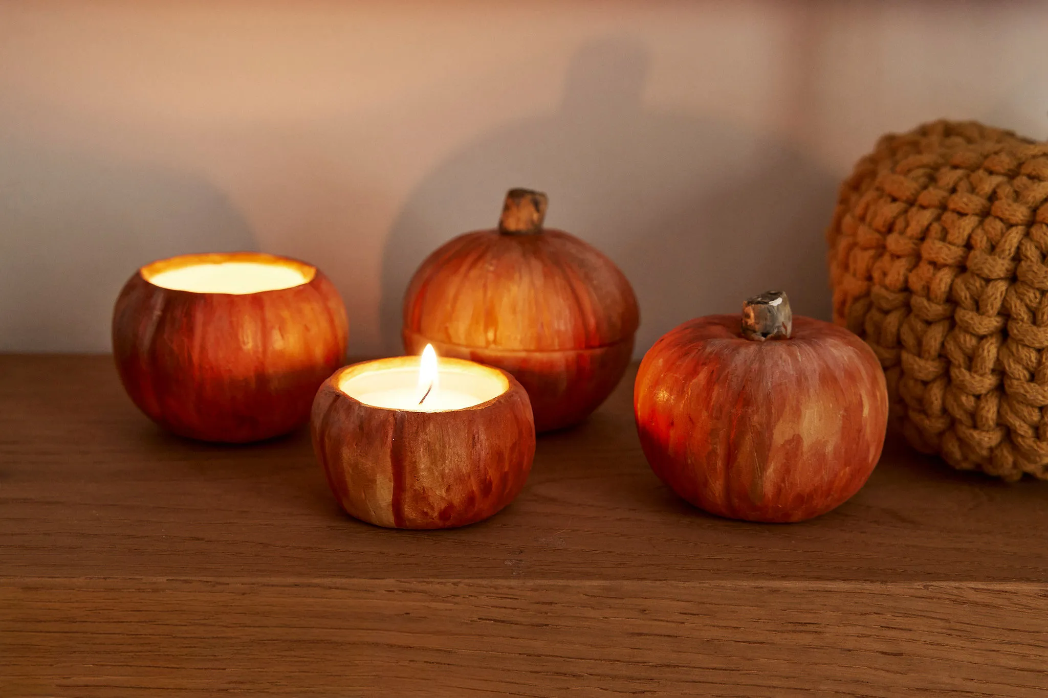 Ceramic pumpkin tealights