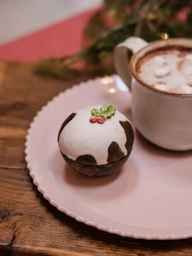 Christmas pudding trinket dish