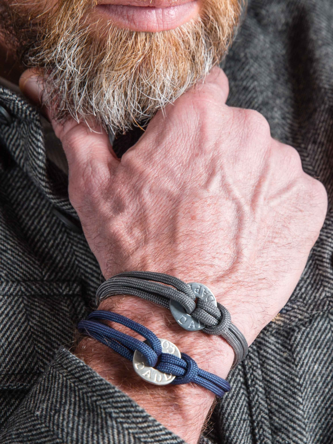 Personalised Washer Paracord Men's Bracelet