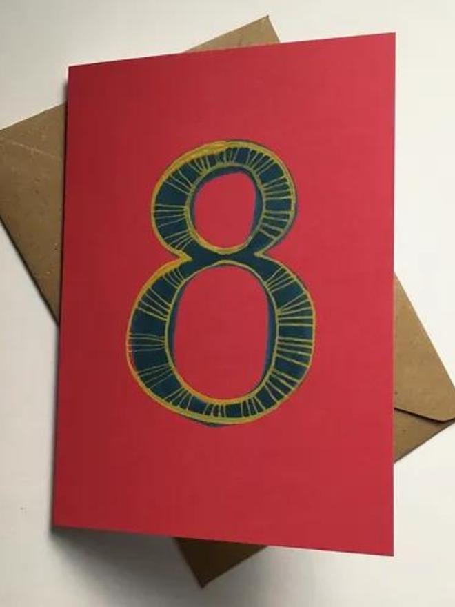 8th Birthday Card