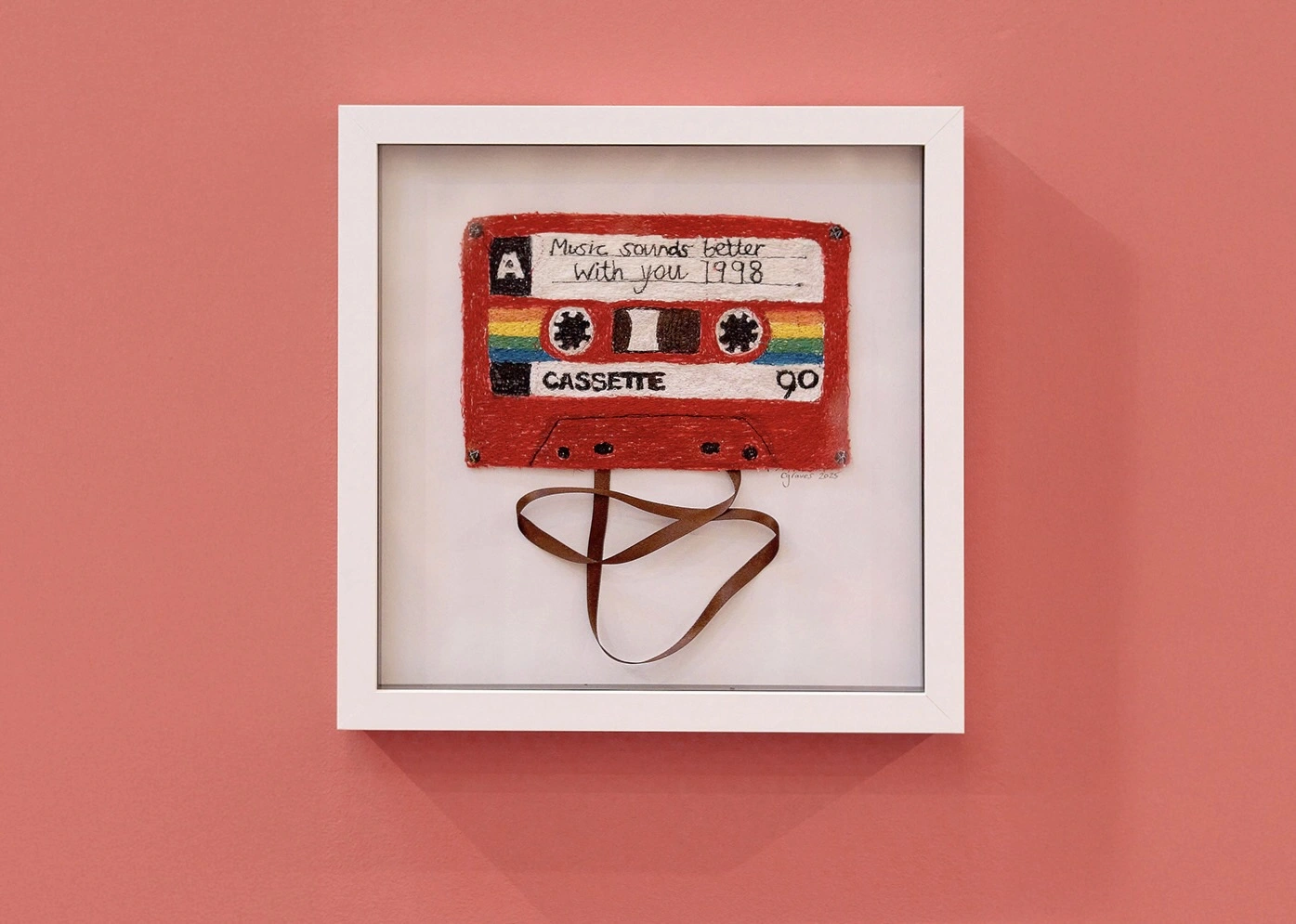 The music sounds better with you personalised embroidered tape