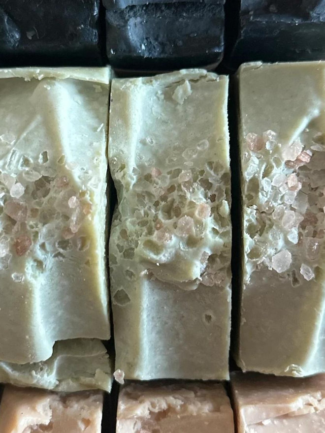 handmade vegan himalayan salt soap bars