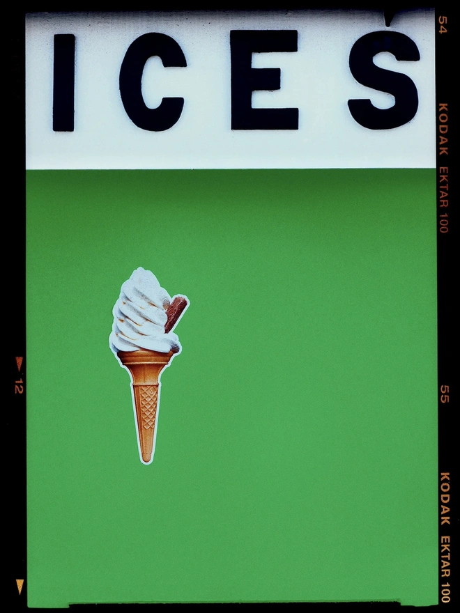 'ICES', Green, Bexhill on Sea, Colourful Artwork