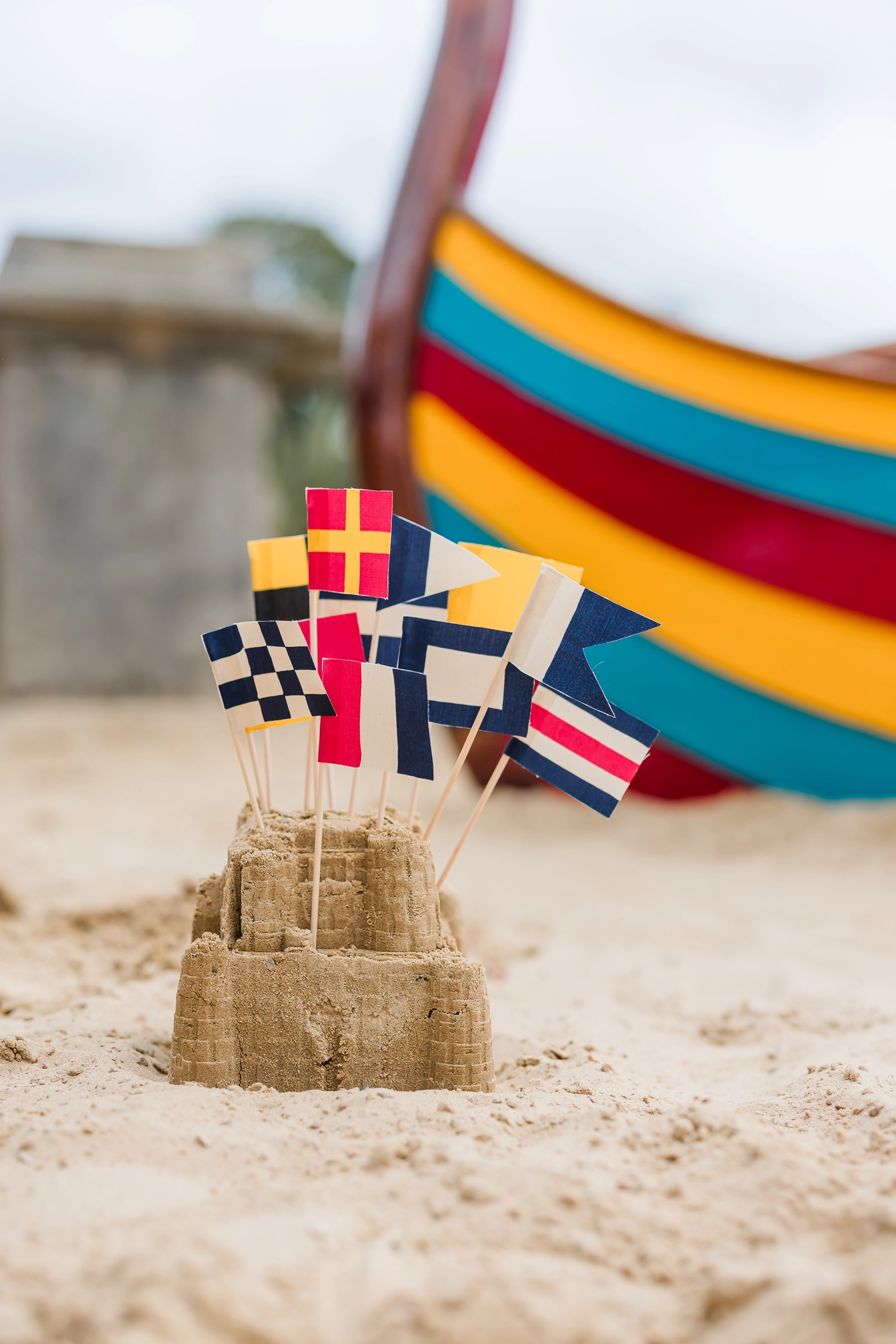 Sandcastle flags