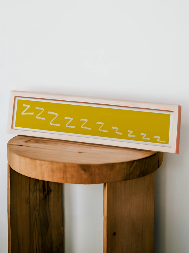 'Zzzzzzz' Bedroom Panoramic Art Print