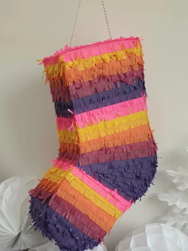 Neon Stocking Pinata