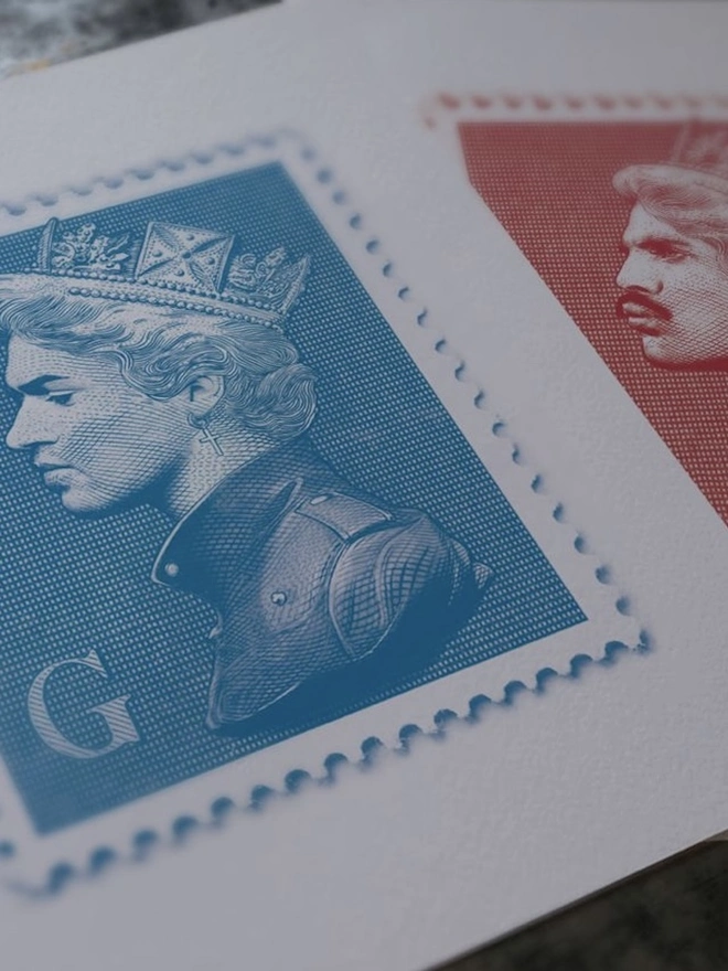 'George Michael Mini Stamp' Art Print 
