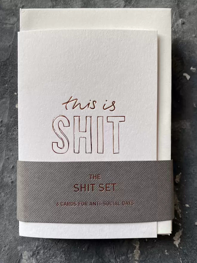 The Shit Set - 6 Cards For Anti-Social Days