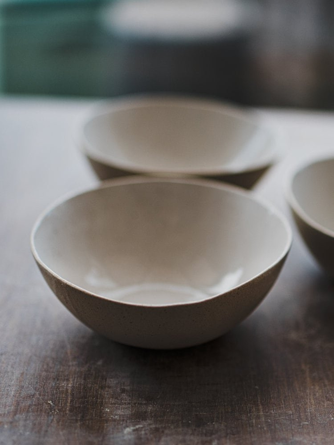 handmade ceramic breakfast bowls