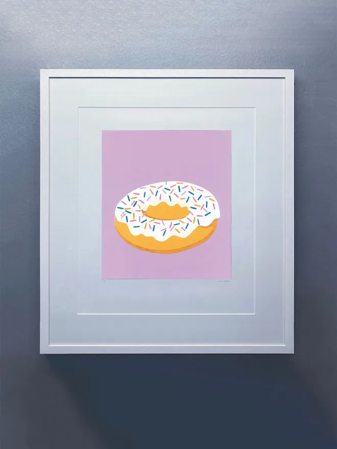 Donut With Sprinkles Screenprint