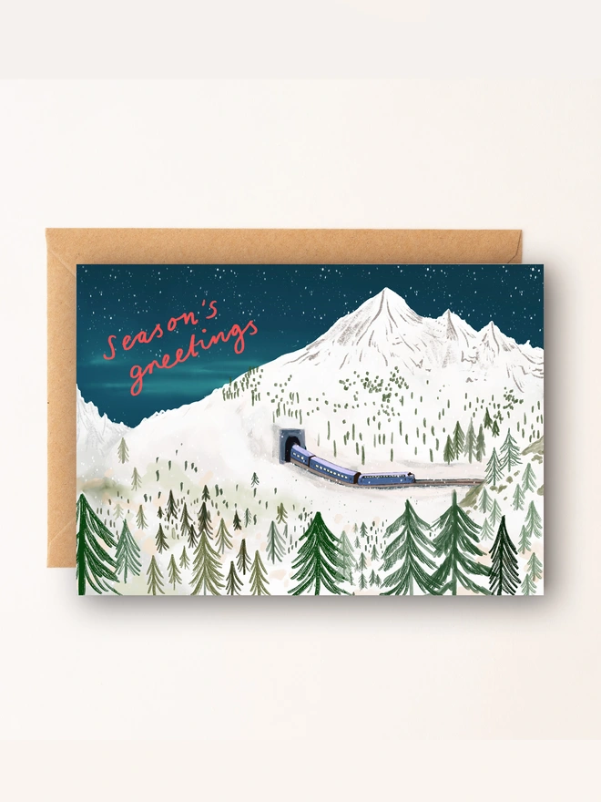 Christmas Train card