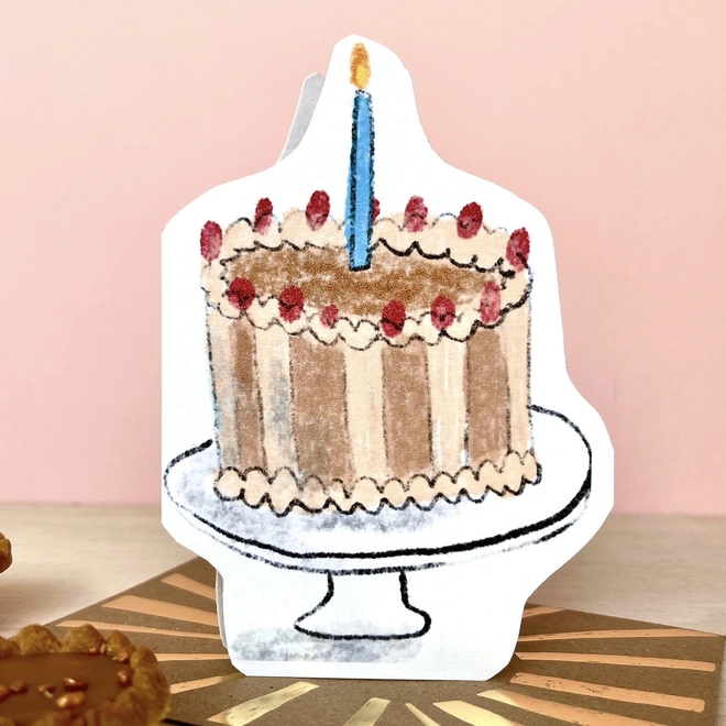 Chocolate cake card