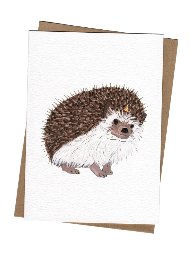 party hedgehog card