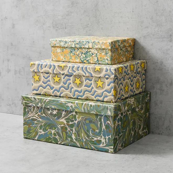 Patterned storage box