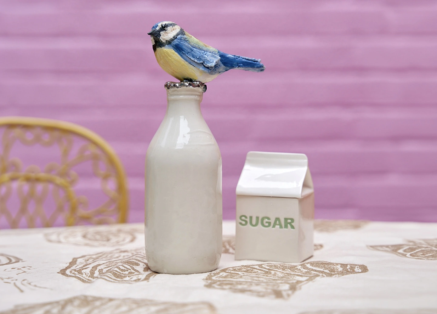 ceramic milk bottle