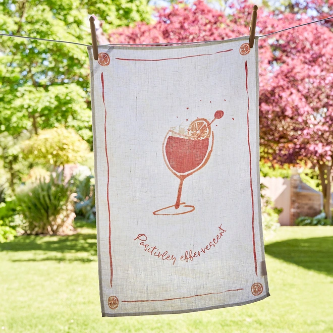 Positively effervescent tea towels