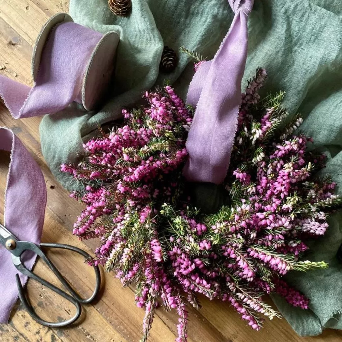 The Florist's Daughter Heather Wreath