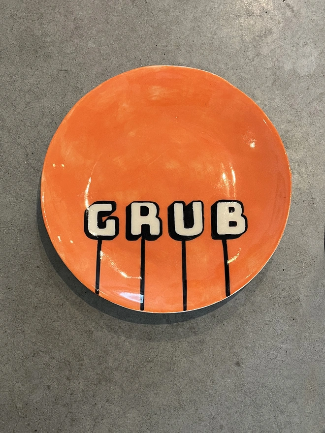 Grub Stoneware Plate