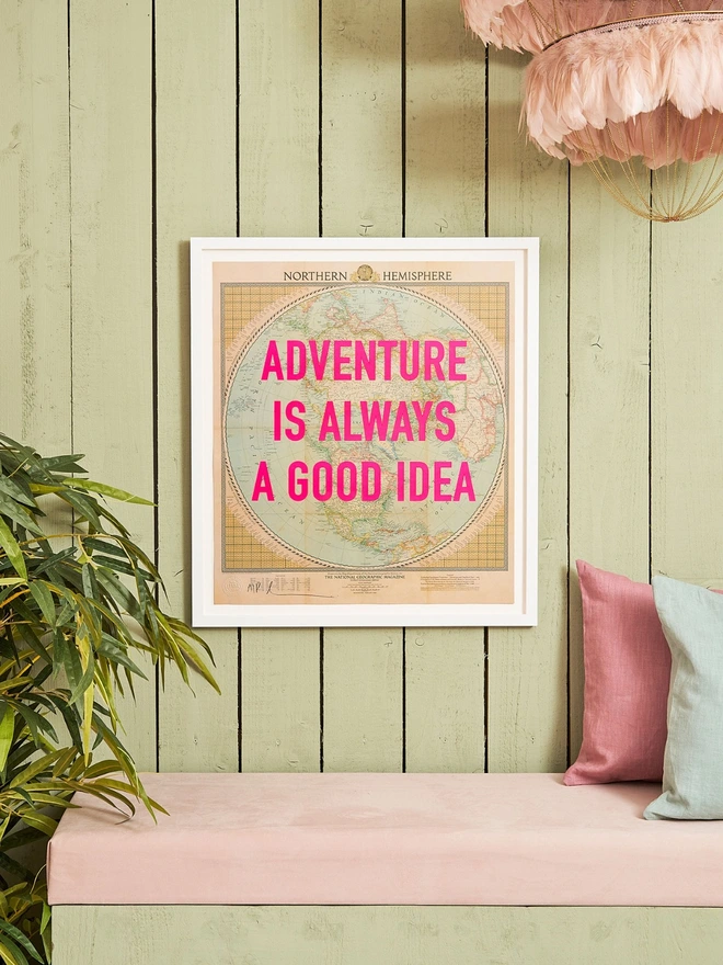 Adventure is always a good idea screen print