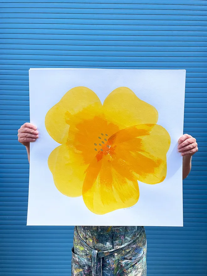 Primrose Flower Screenprint