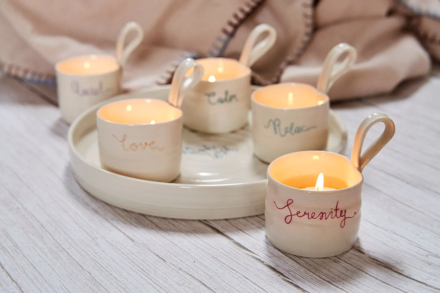 Calm votive candles