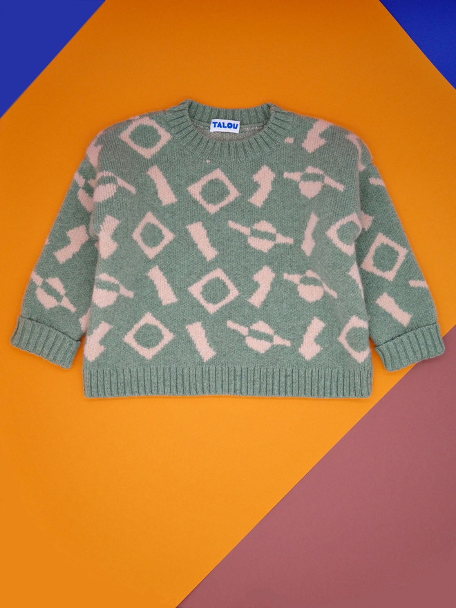 The Cut And Stick Jumper - Sage Green
