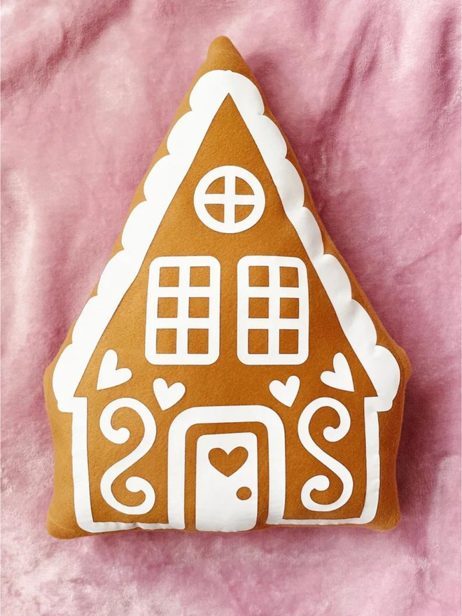 Gingerbread House Cushion