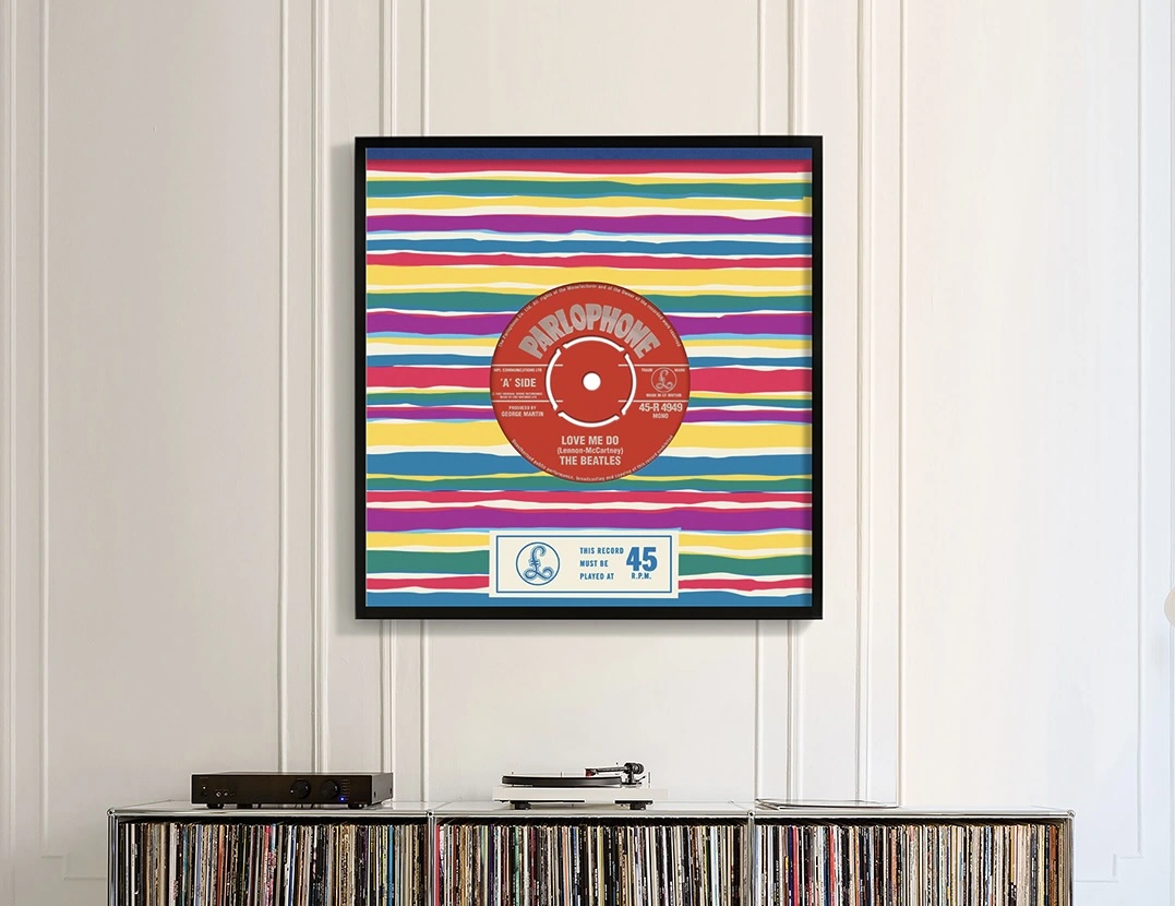 Beatles album cover music print
