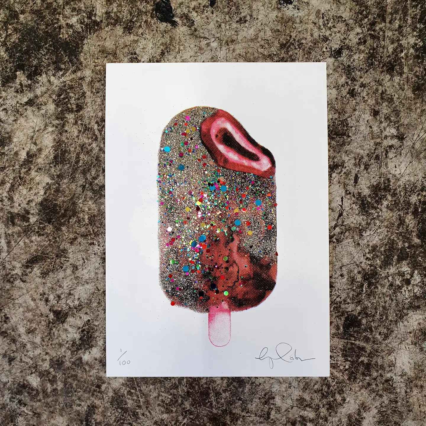 Mini ice cream print