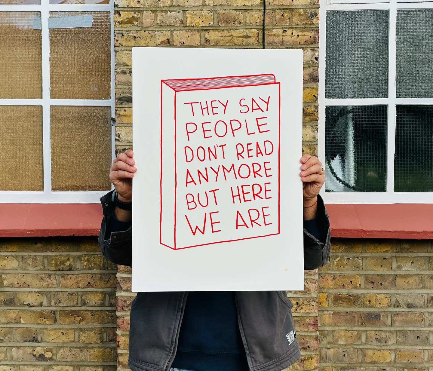 They say people don't read anymore red print