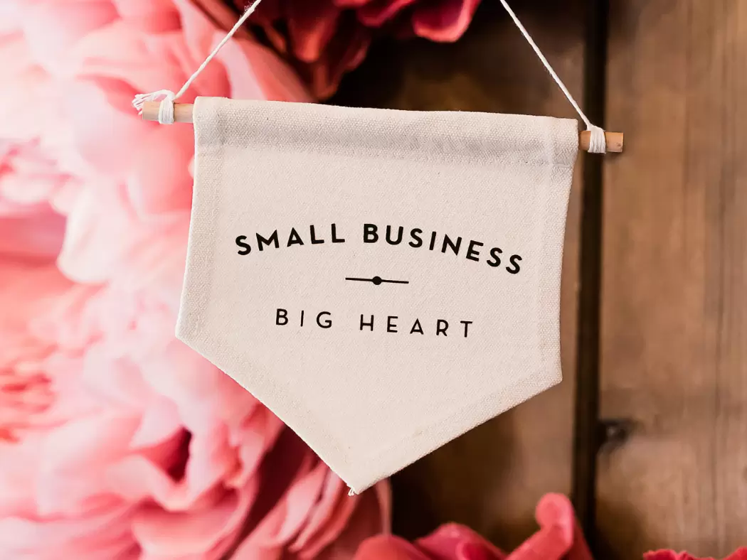 Small business, big heart banner