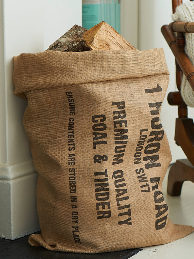 Personalised wood sack
