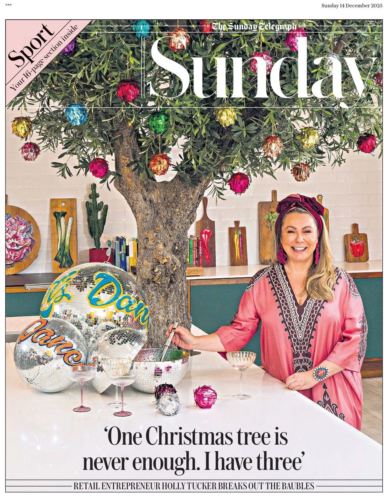 Sunday Times Holly Tucker Creative Christmas Feature
