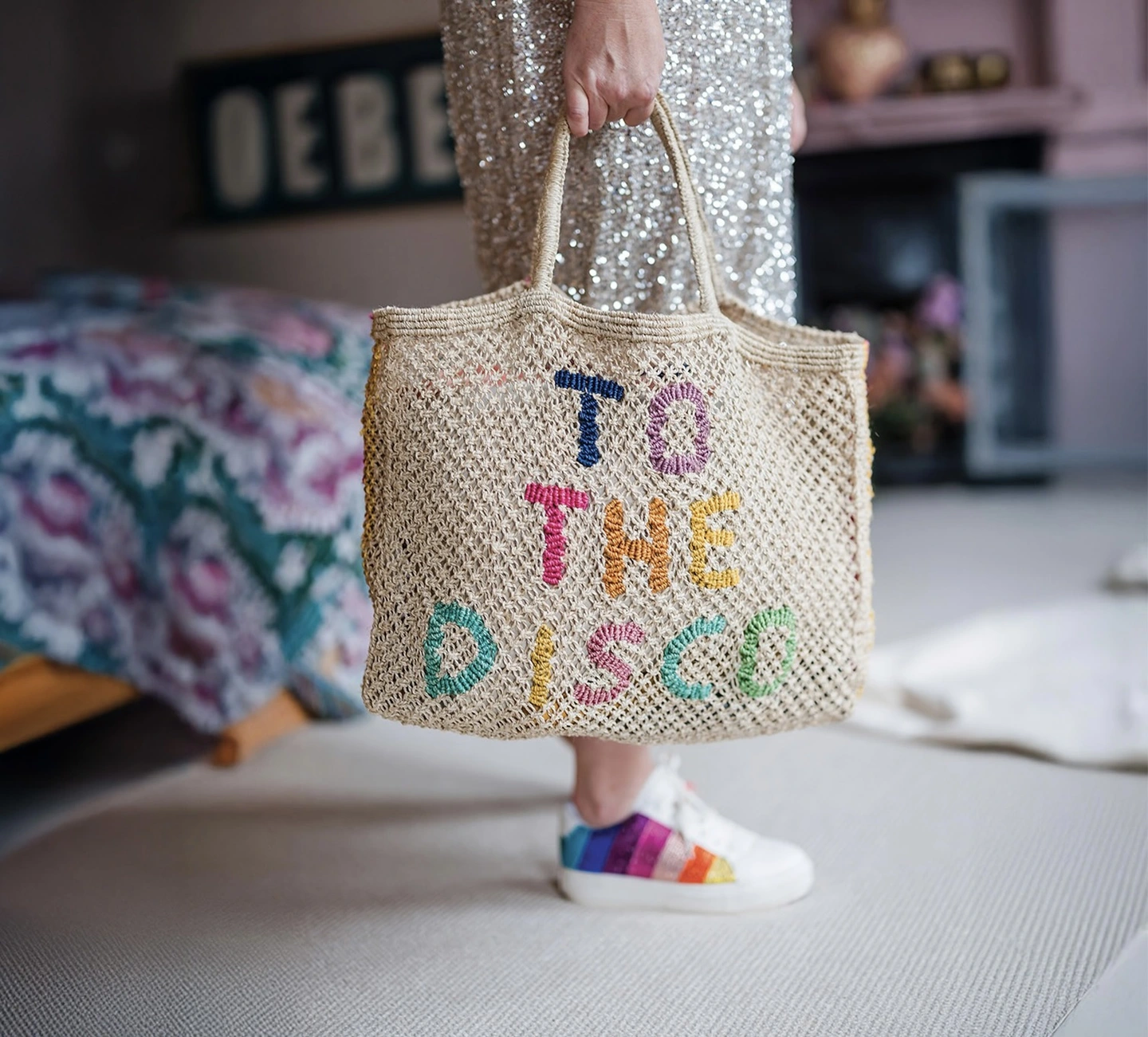 To the disco jute bag