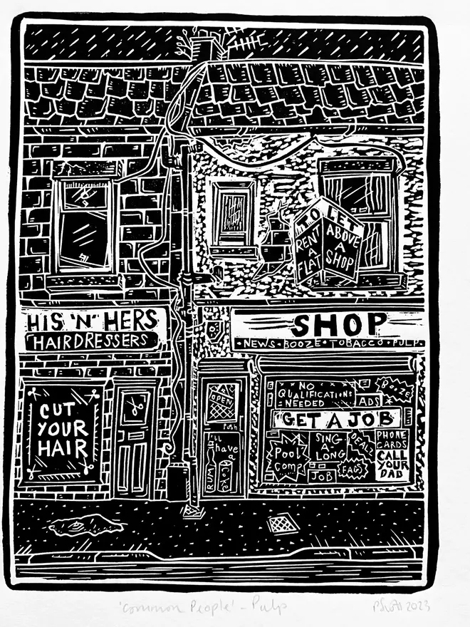 common people pulp lyric print