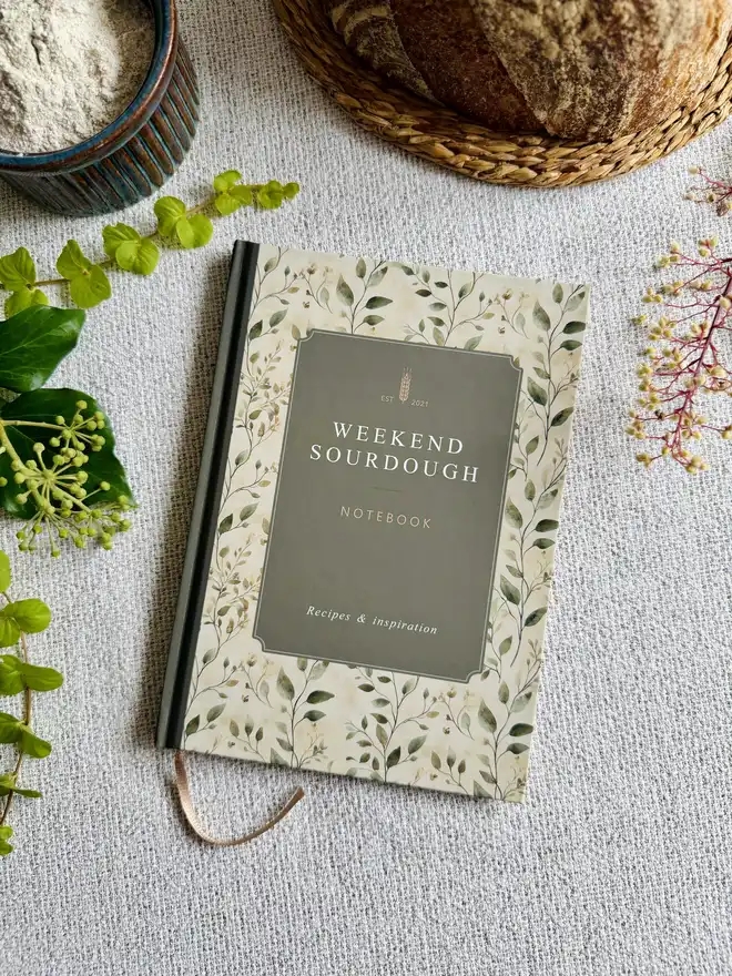 Weekend Sourdough Notebook Front Cover