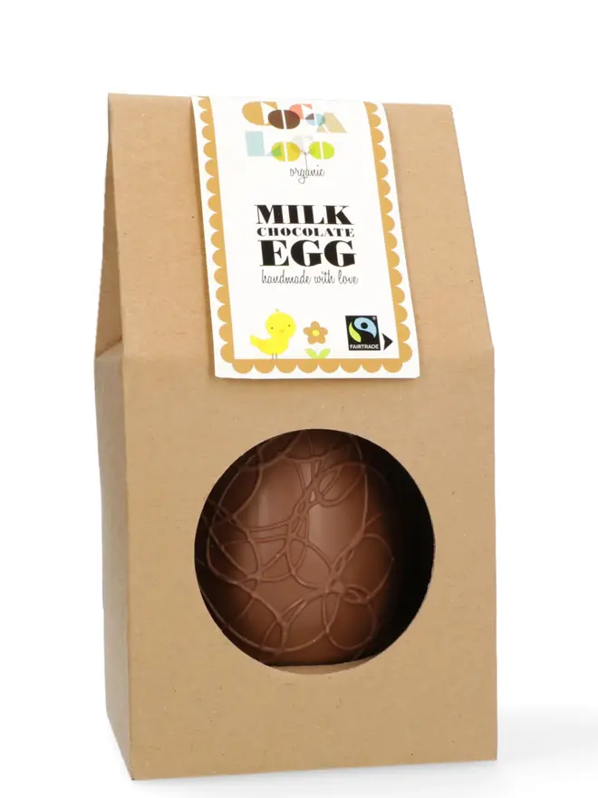 Easter Chocolate Egg in a brown box
