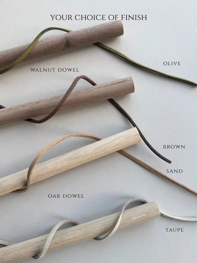 Embroidered Advent calendar. Dowels and cord choices for hanging