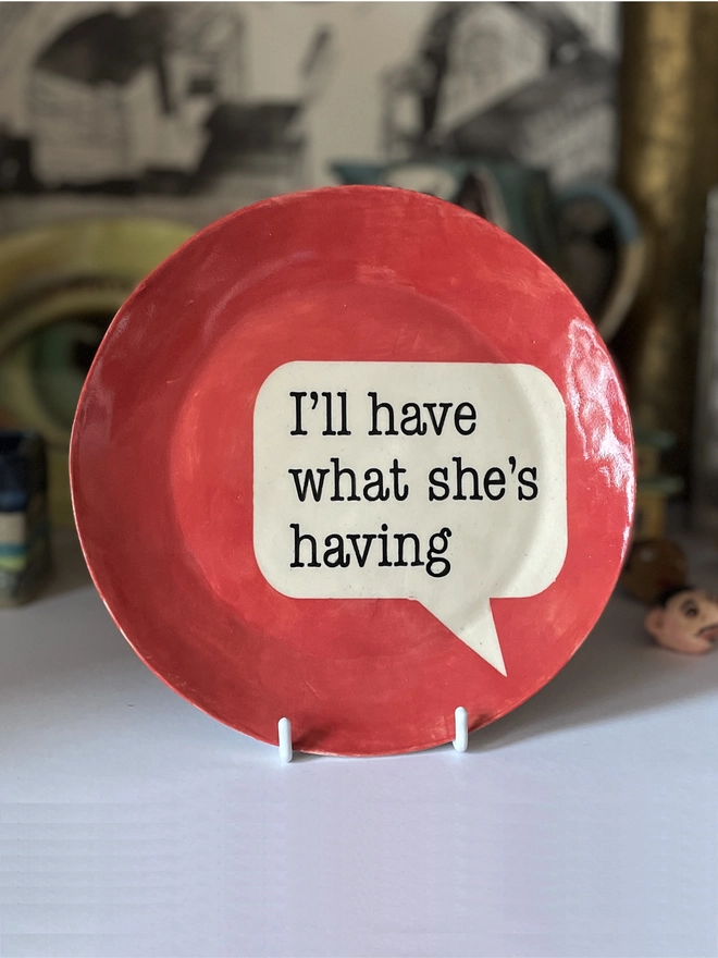 When Harry Met Sally plate