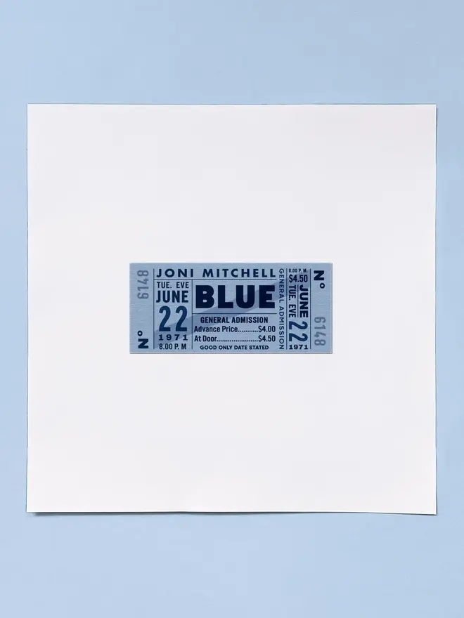 personalised gig concert ticket print