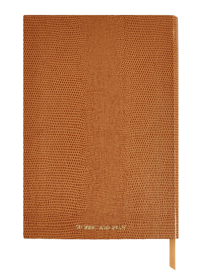 Brown leather notebook