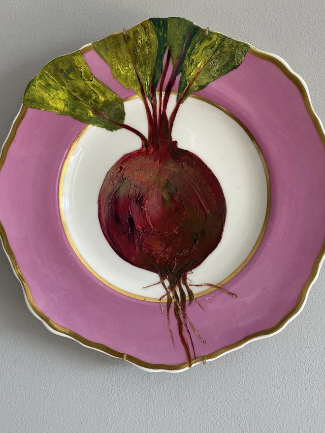 beetroot painting