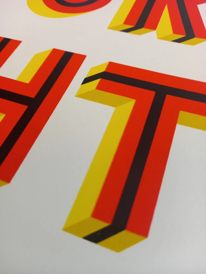 'Illuminated' Shine Your Light Square Screenprint